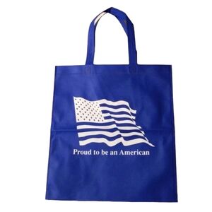 NEW "Proud to be an American" Water Repellent Eco-friendly Reusable Tote Bag